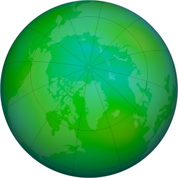 Arctic ozone map for 08